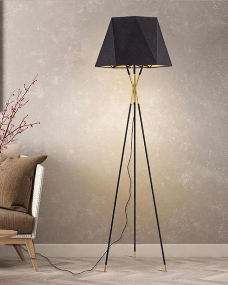 WOMO Faceted Tripod Floor Lamp - WM7004