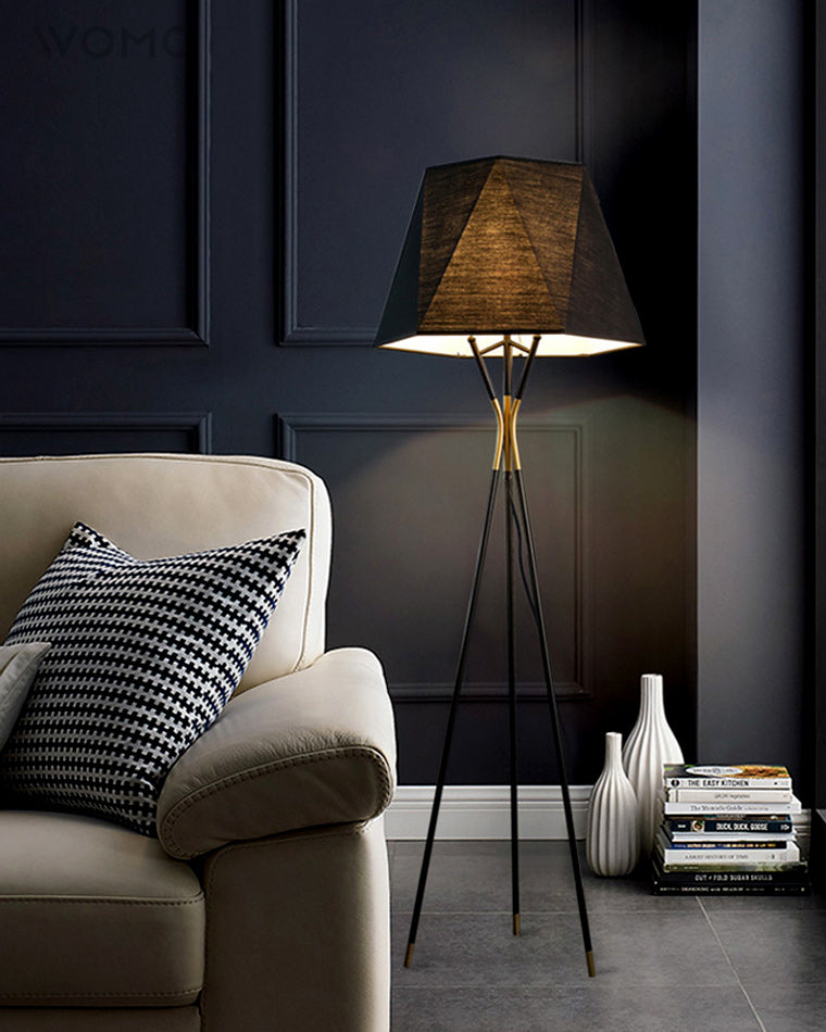 WOMO Faceted Tripod Floor Lamp - WM7004