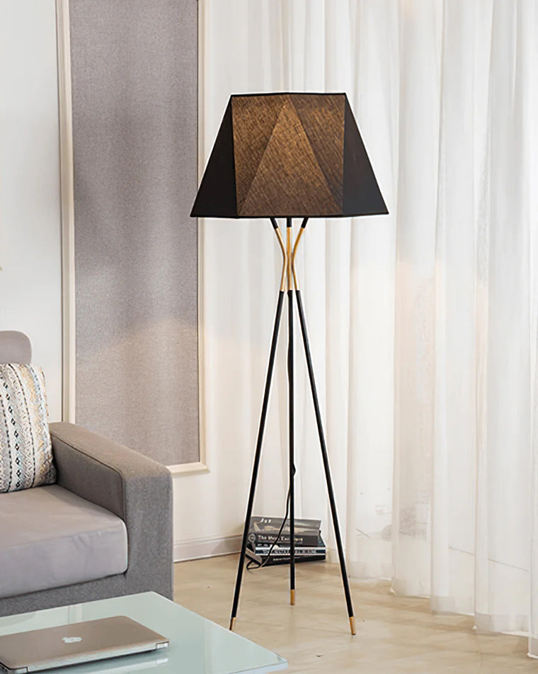 WOMO Faceted Tripod Floor Lamp-WM7004