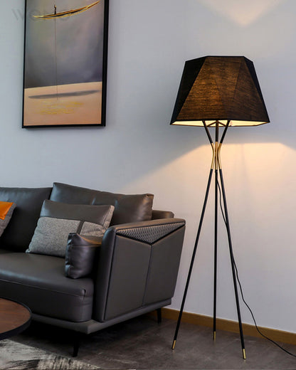 WOMO Faceted Tripod Floor Lamp-WM7004