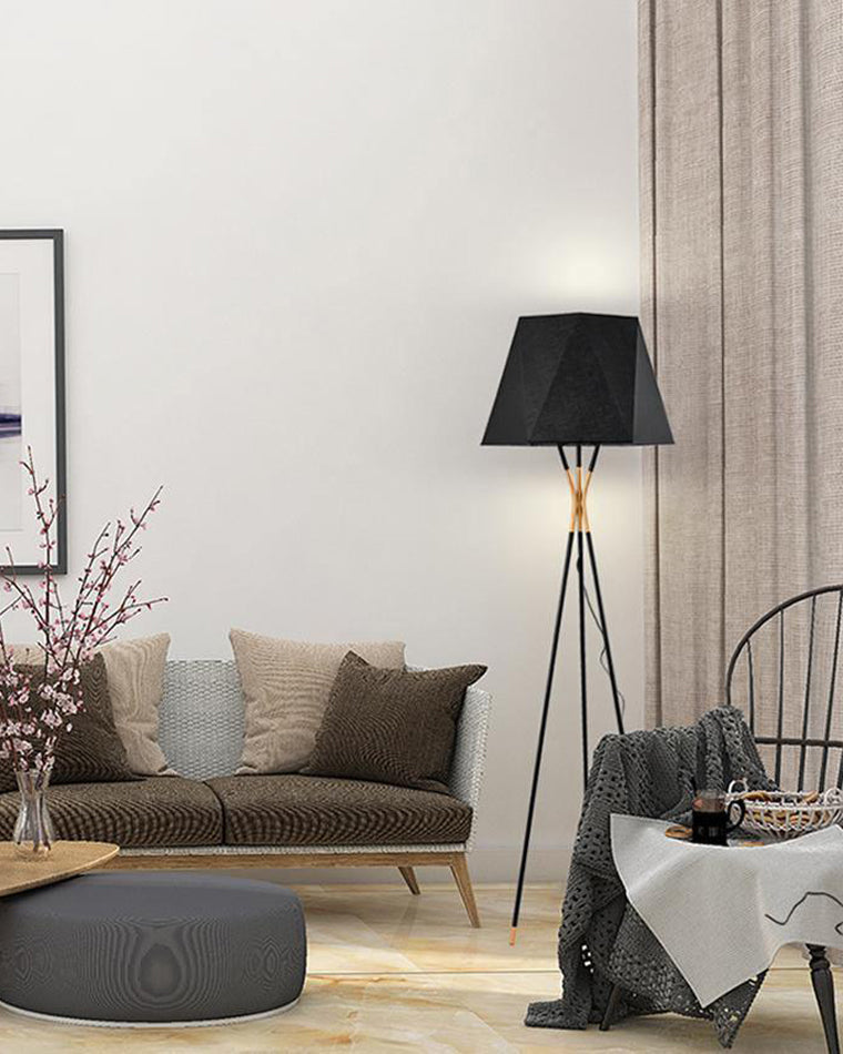 WOMO Faceted Tripod Floor Lamp - WM7004