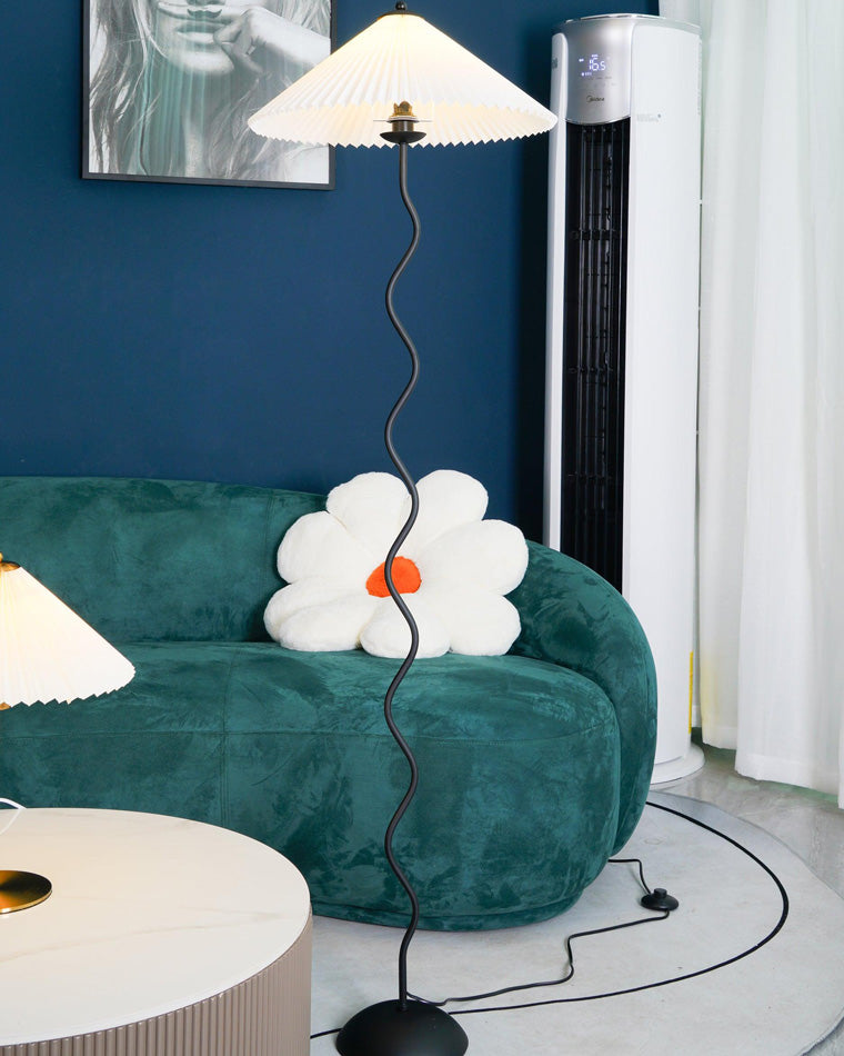 WOMO Pleated Swirl Floor and Table Lamp - WM7011