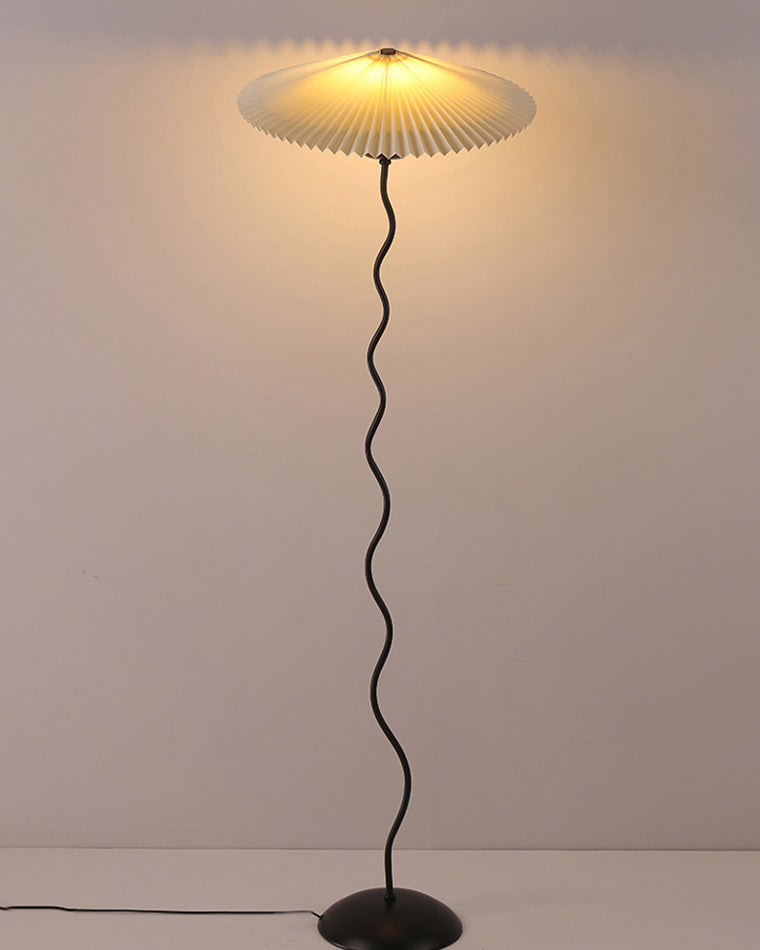 WOMO Pleated Swirl Floor and Table Lamp - WM7011
