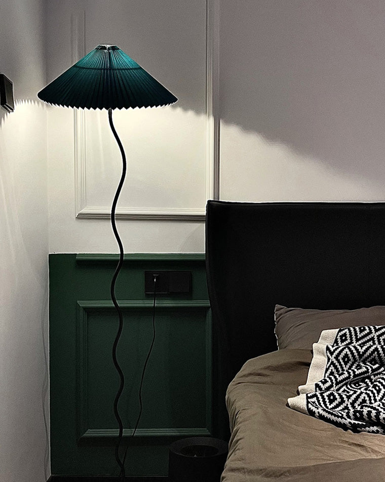 WOMO Pleated Swirl Floor and Table Lamp - WM7011