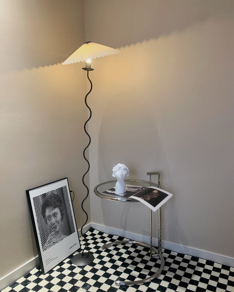 WOMO Pleated Swirl Floor and Table Lamp - WM7011