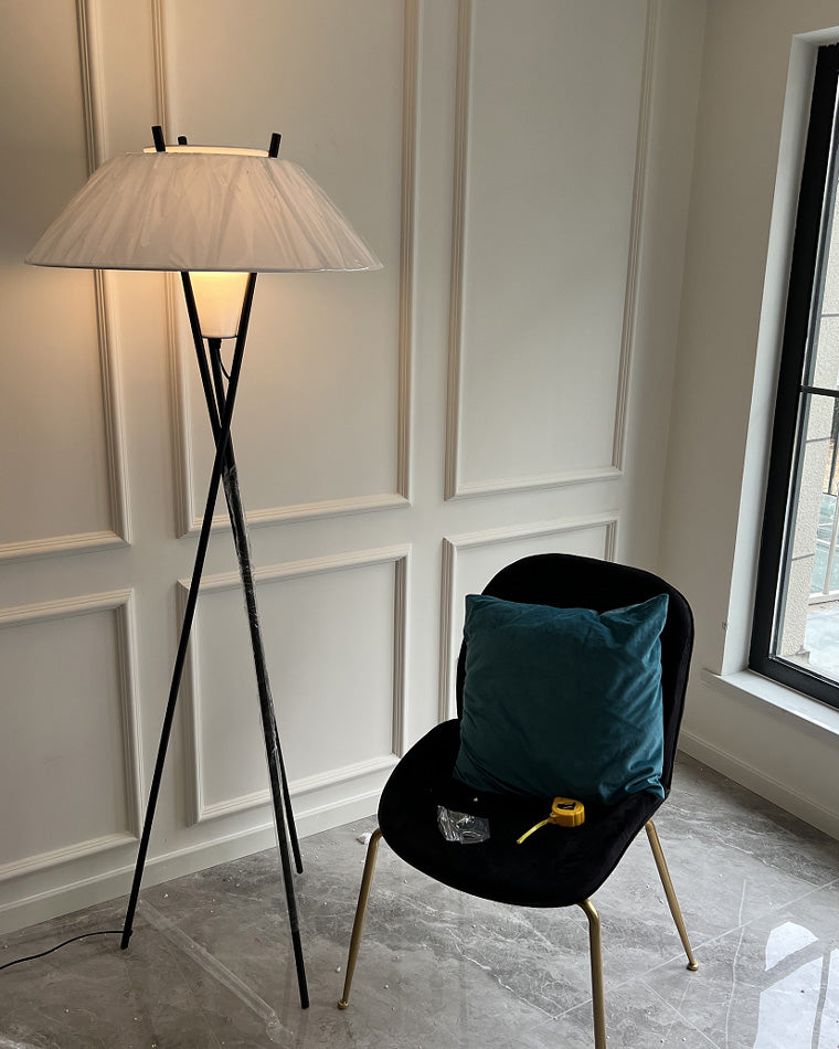 WOMO Japandi Cone Tripod Floor Lamp-WM7019