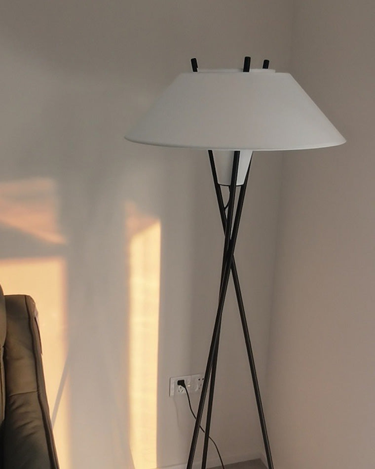 WOMO Japandi Cone Tripod Floor Lamp-WM7019