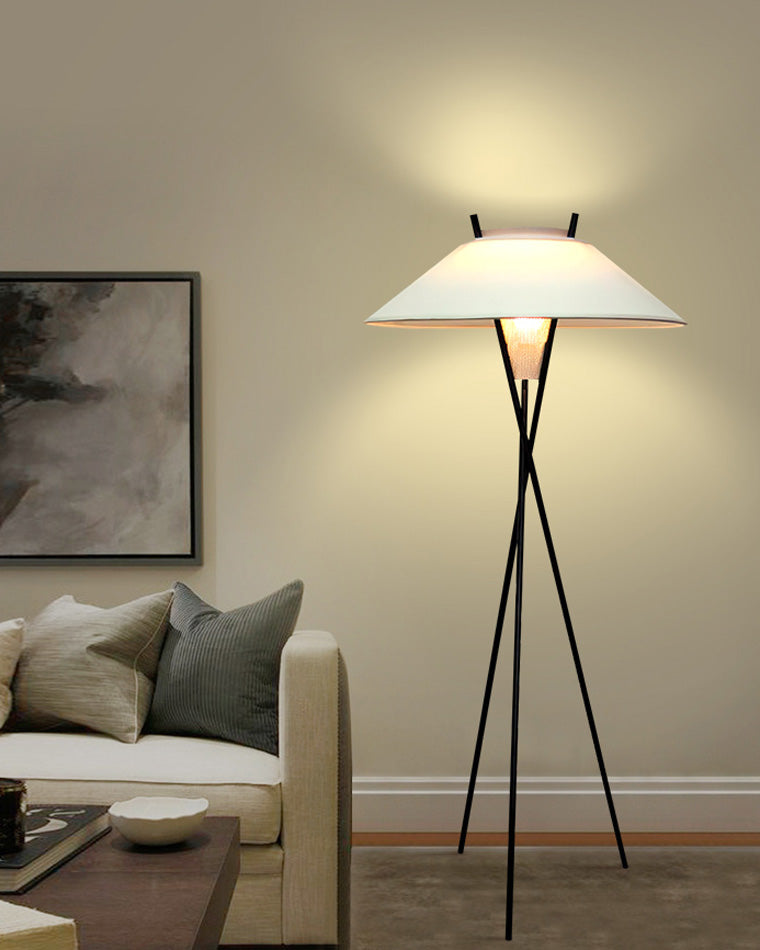 WOMO Japandi Cone Tripod Floor Lamp-WM7019