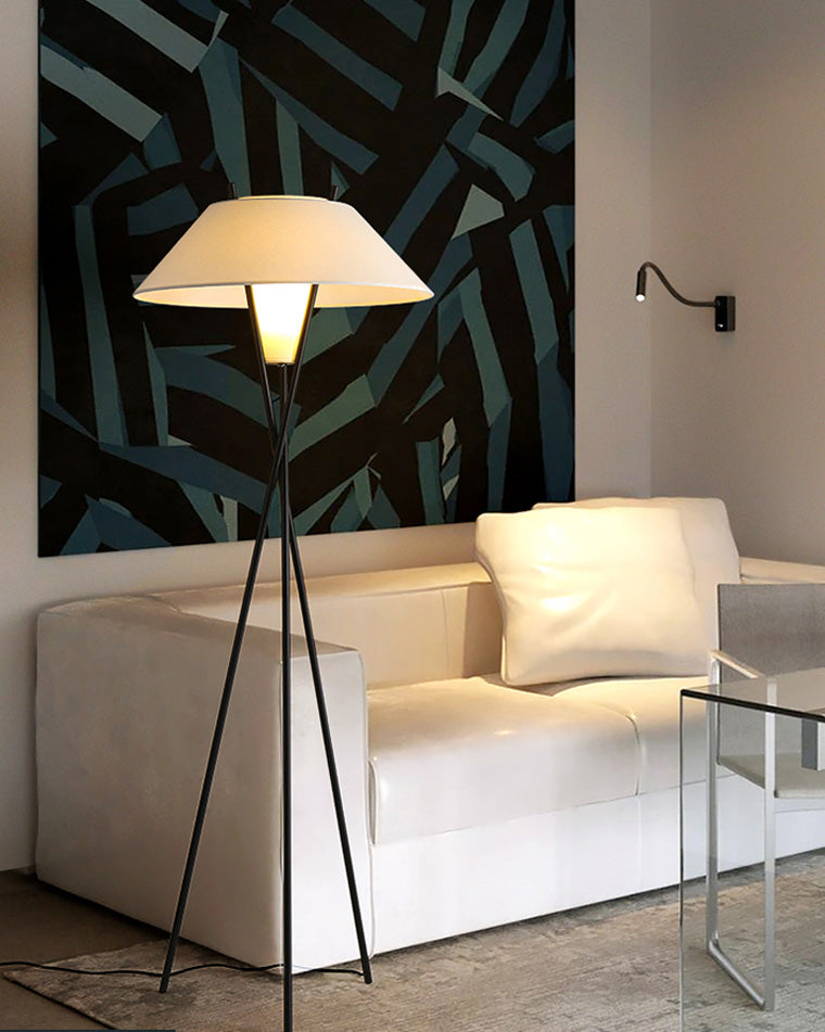 WOMO Japandi Cone Tripod Floor Lamp-WM7019