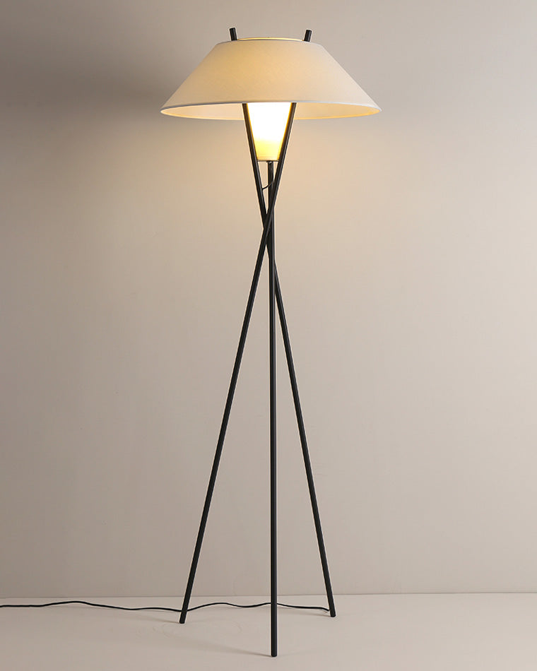 WOMO Japandi Cone Tripod Floor Lamp-WM7019