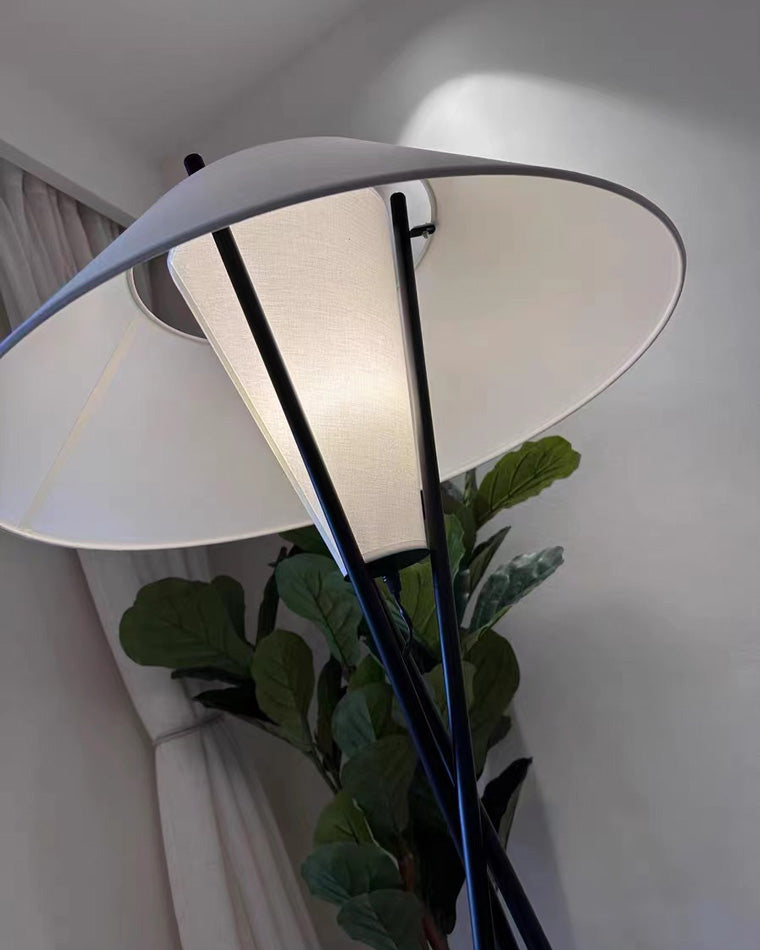 WOMO Japandi Cone Tripod Floor Lamp-WM7019
