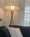 WOMO Japandi Cone Tripod Floor Lamp-WM7019 thumbnail