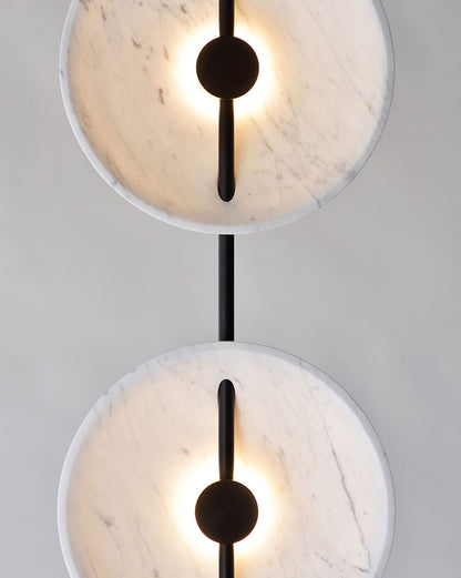 WOMO 2-bulb Marble Floor Lamp-WM7032
