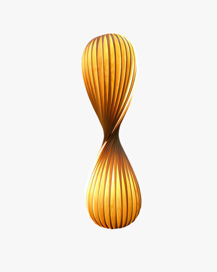 WOMO Twisted Tower Holz Stehlampe-WM7044