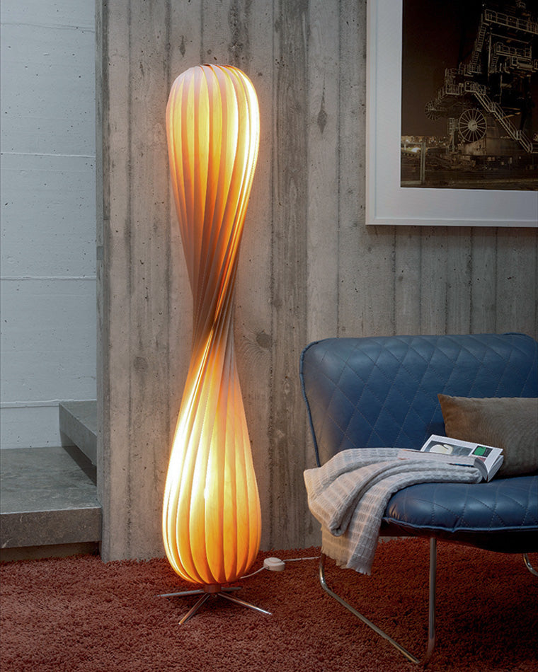 WOMO Twisted Tower Holz Stehlampe-WM7044