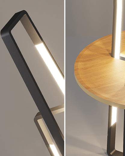 WOMO Tower Floor Lamp with Shelf-WM7048