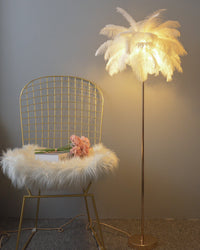 WOMO Palm Tree Floor Lamp with Tray - WM7052