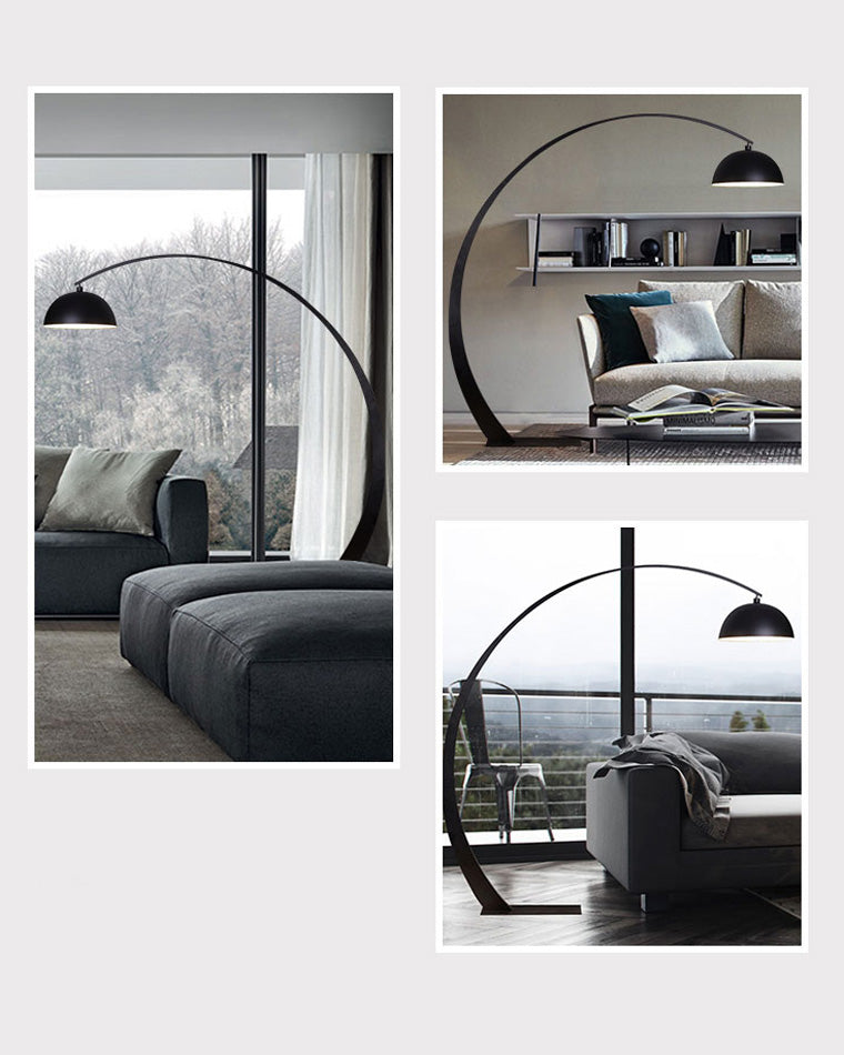 WOMO Dome Arc Stehleuchte über der Couch-WM7063
