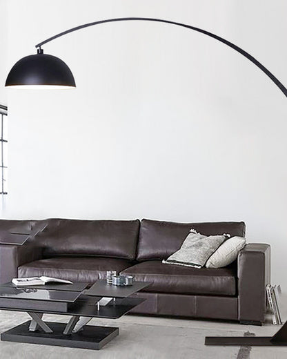 WOMO Dome Arc Floor Lamp over Couch-WM7063