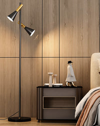 WOMO Stehlampe mit 2 Glühbirnen und verstellbarem Ständer - WM7067