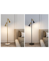 WOMO Stehlampe mit 2 Glühbirnen und verstellbarem Ständer - WM7067