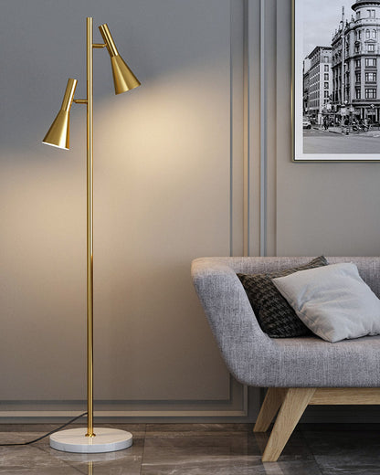 WOMO 2-bulb Adjustable Pole Floor Lamp-WM7067
