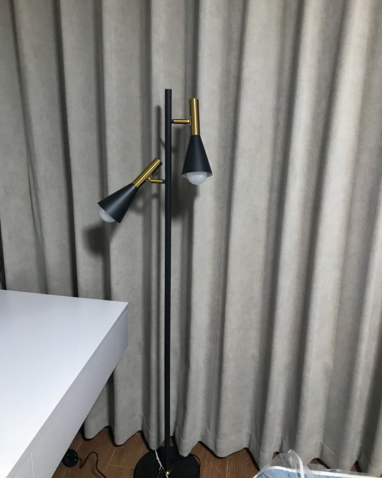 WOMO Floor Lamp with 2 Bulbs and Adjustable Stand - WM7067