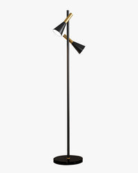 WOMO Stehlampe mit 2 Glühbirnen und verstellbarem Ständer - WM7067