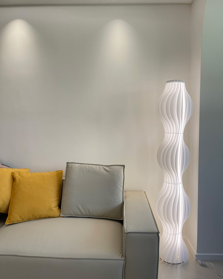 WOMO Wavy Column Stehleuchte mit Hue Dimmer-WM7074