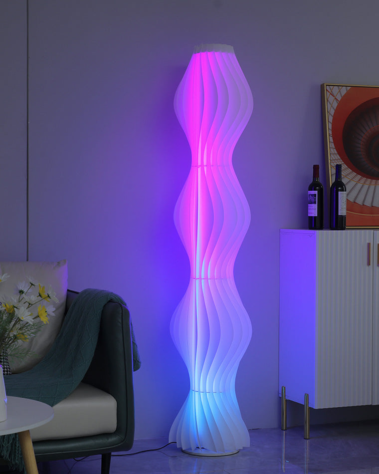 WOMO Wavy Column Stehleuchte mit Hue Dimmer-WM7074