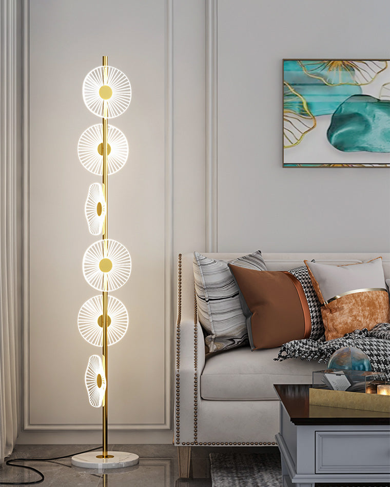 WOMO Multi-Light Dimmbare Stehlampe mit Fernbedienung-WM7075