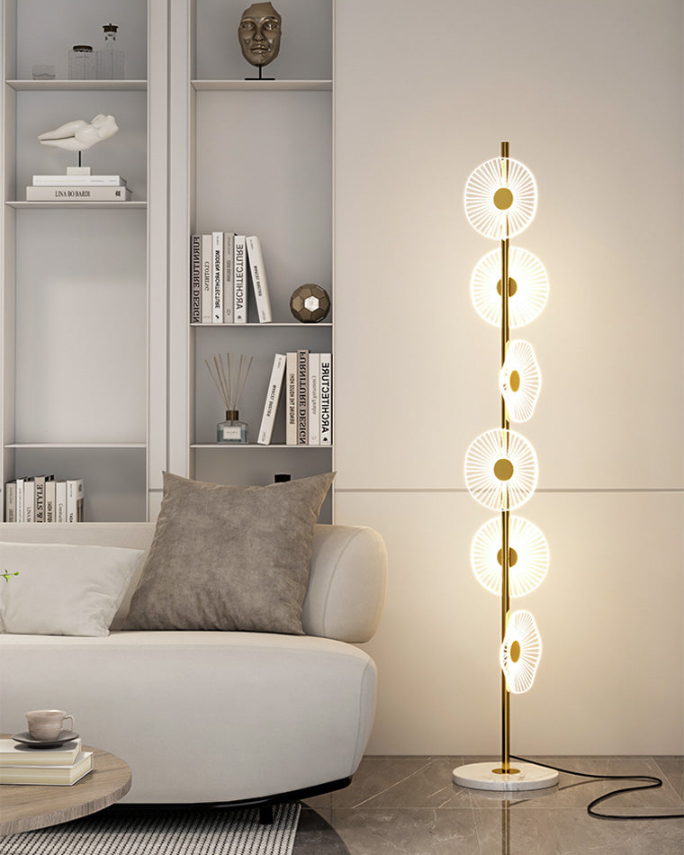 WOMO Multi-Light Dimmbare Stehlampe mit Fernbedienung-WM7075