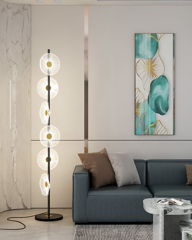 WOMO Multi-Light Dimmbare Stehlampe mit Fernbedienung-WM7075