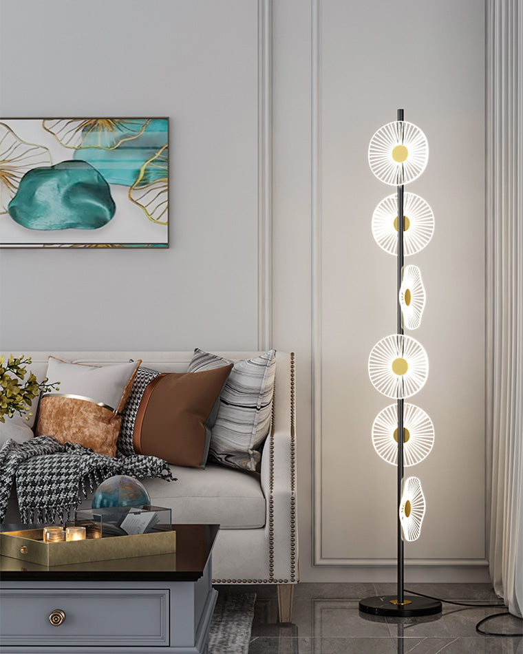 WOMO Multi-Light Dimmbare Stehlampe mit Fernbedienung-WM7075