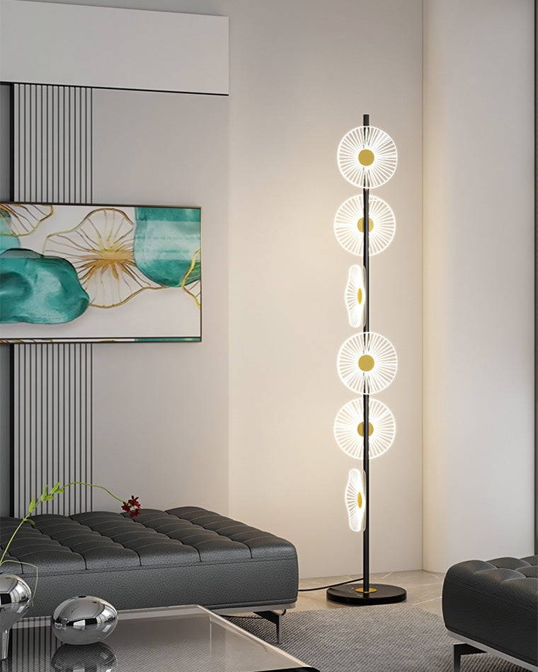 WOMO Multi-Light Dimmbare Stehlampe mit Fernbedienung-WM7075