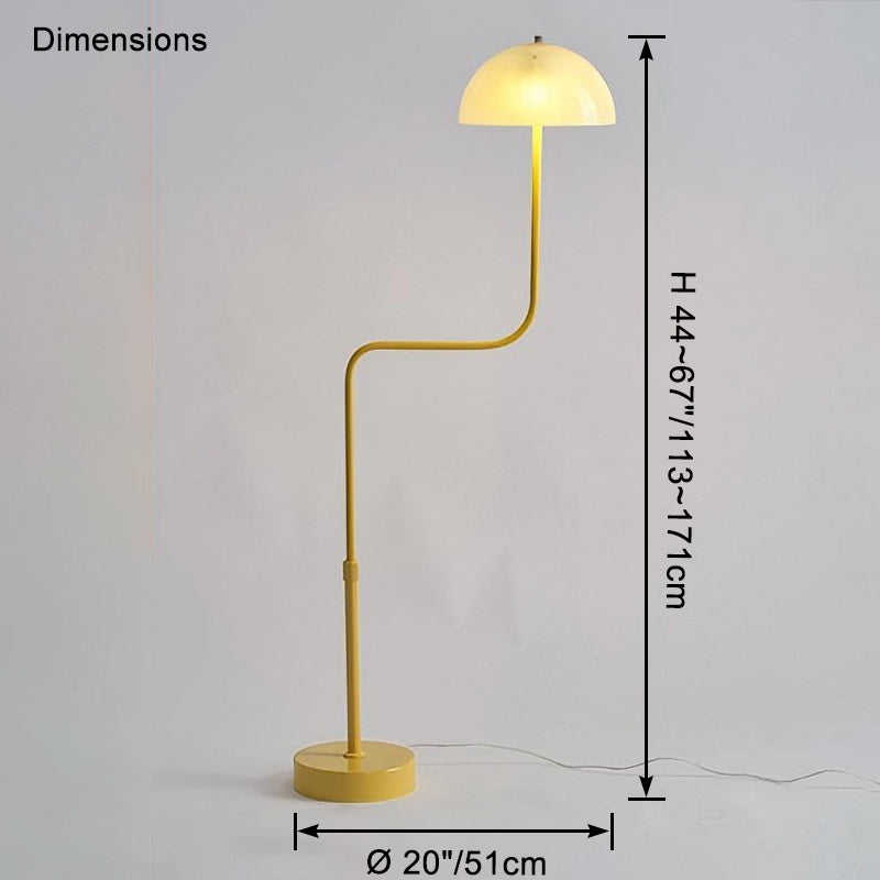 WOMO Dome Glass Telescopic Floor Lamp – WM7097