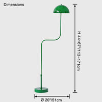 Lampadaire télescopique en verre bombé WOMO – WM7097