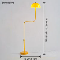 Lampadaire télescopique en verre bombé WOMO – WM7097