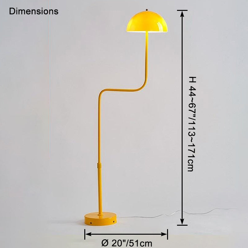 WOMO Dome Glass Telescopic Floor Lamp – WM7097