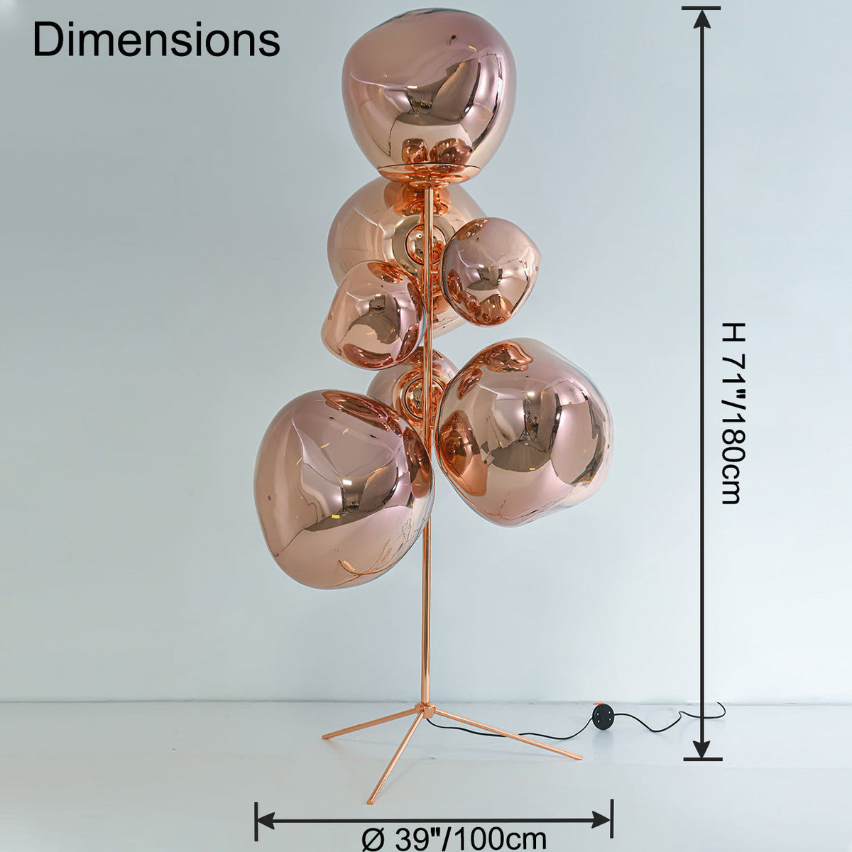 Lampadaire WOMO Multi-Light Melt Lava-WM7010