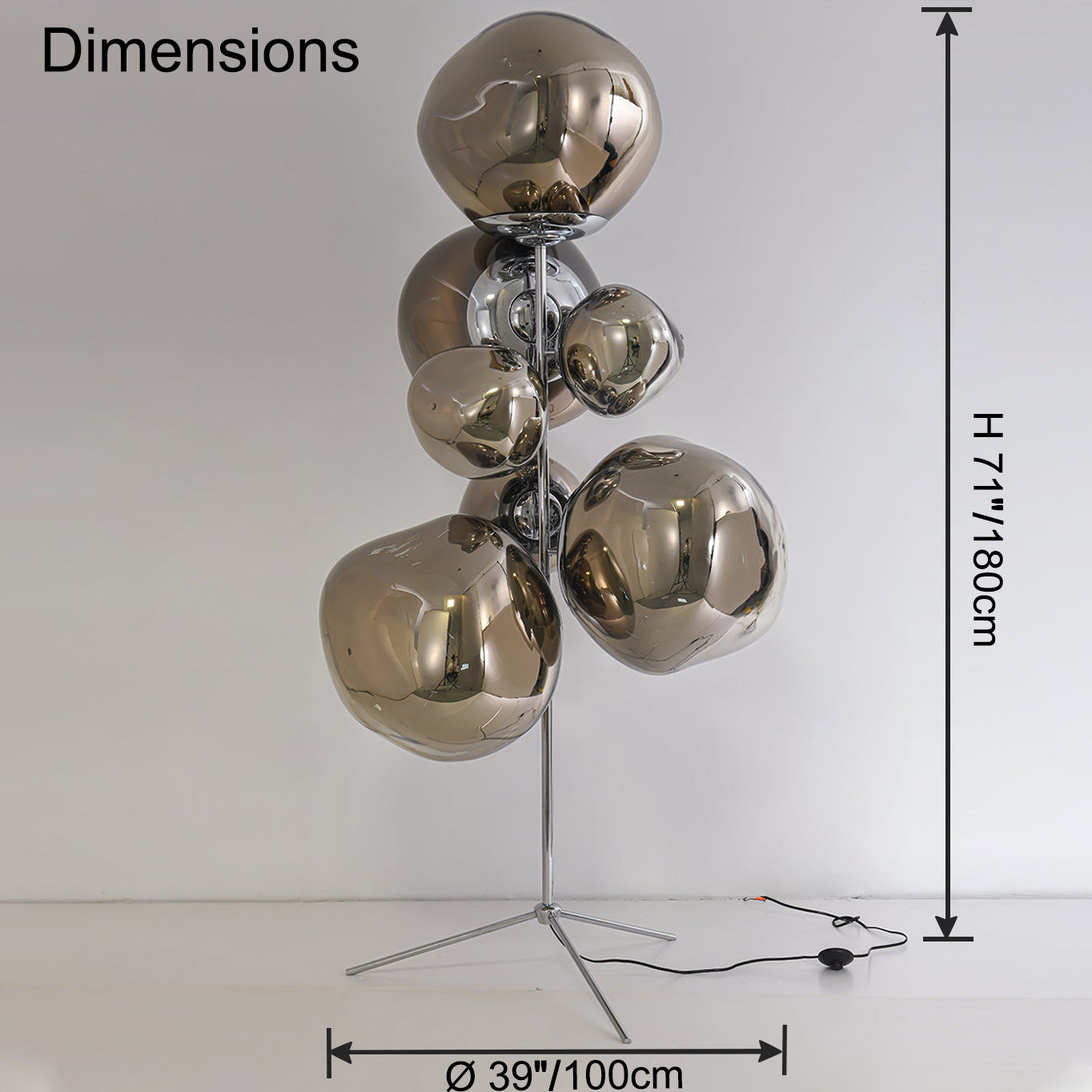 WOMO Multi-Light Melt Lava Floor Lamp - WM7010