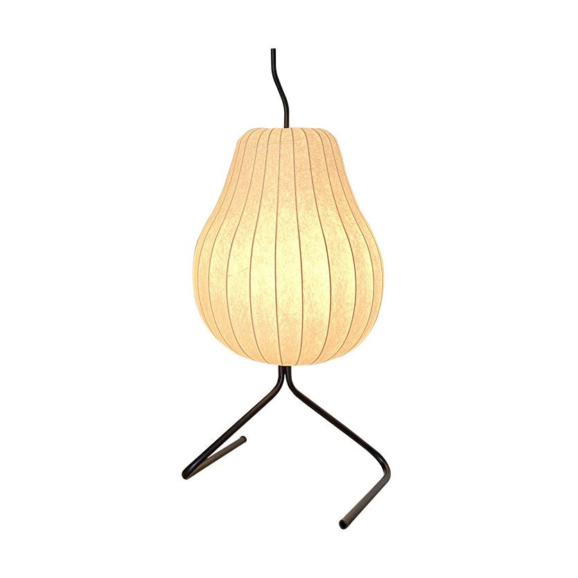 WOMO Lampe à poser en soie forme poire -WM7126
