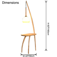 Suspension WOMO en bois avec tablette WM7130