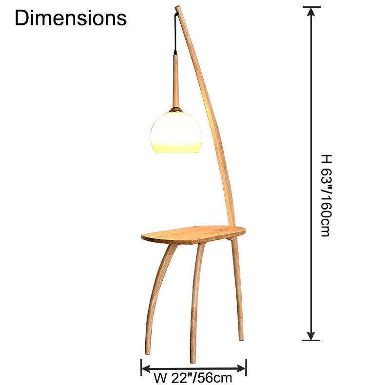 WOMO Wooden Pendant Light with Table WM7130