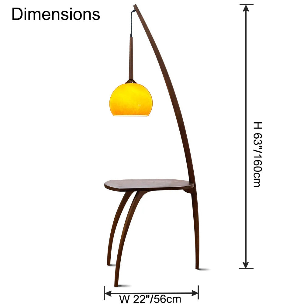 WOMO Wooden Pendant Light with Table WM7130