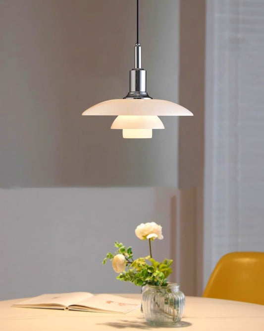 WOMO Danish Designer Milk Glass Pendant Lamp-WM2116