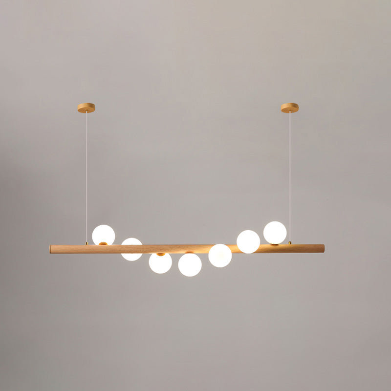 WOMO Wood Linear Globe Chandelier-WM2055