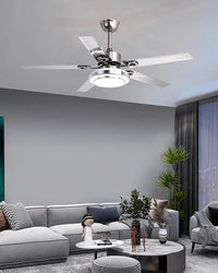 WOMO Slimline Stainless Steel Ceiling Fan Lamp - WM5112