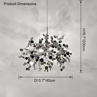 WOMO Cluster Pendelleuchte Silber Gold Esstisch Modern-WM2042