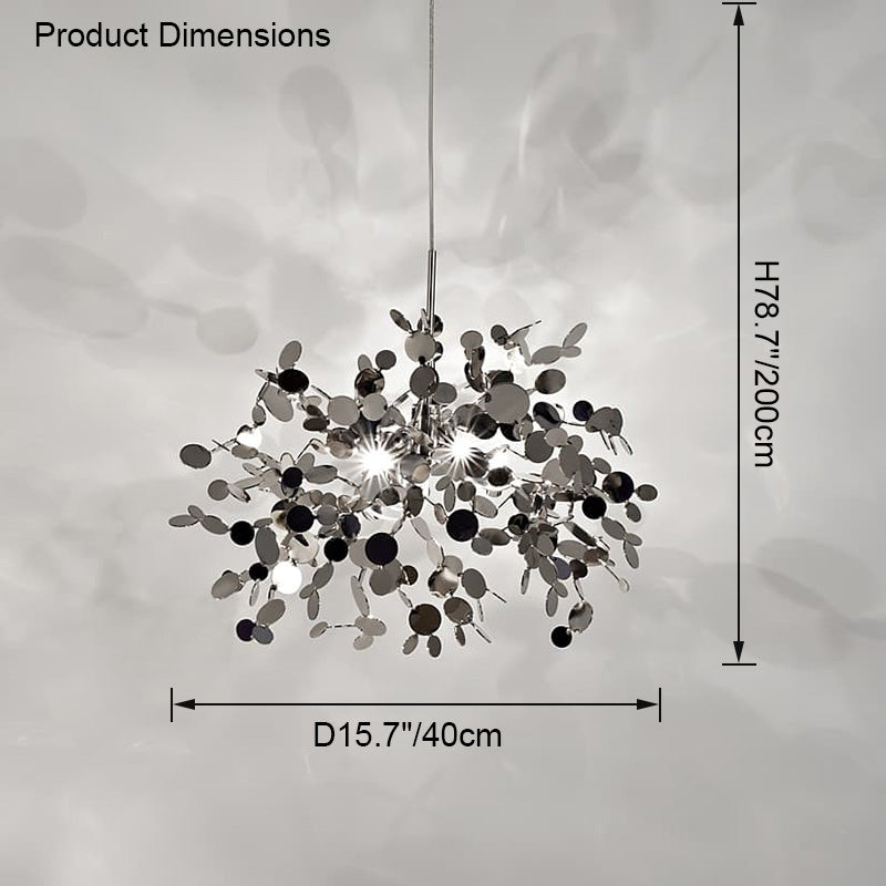 WOMO Cluster Pendant Light Silver Gold Dining Table Modern-WM2042